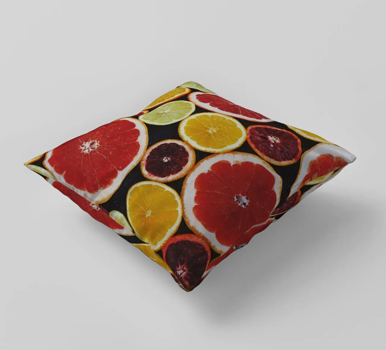 Citrus Contrast decorative cushion by StillVibe Home