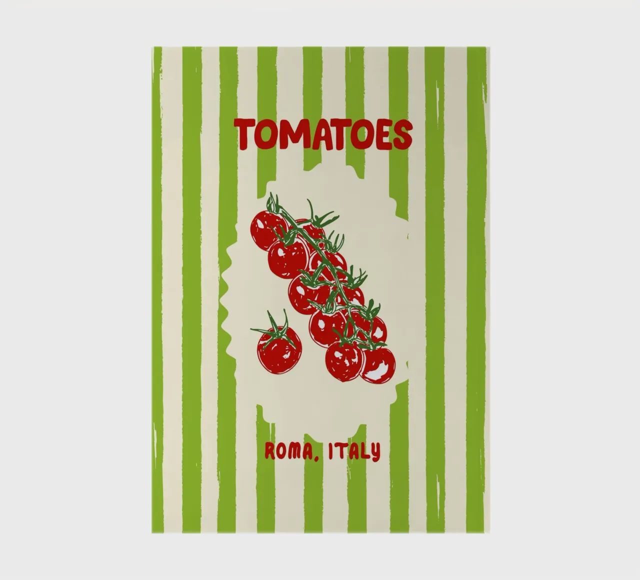Tomates vertes à rayures rétro carnet de notes de EDMPROJECT