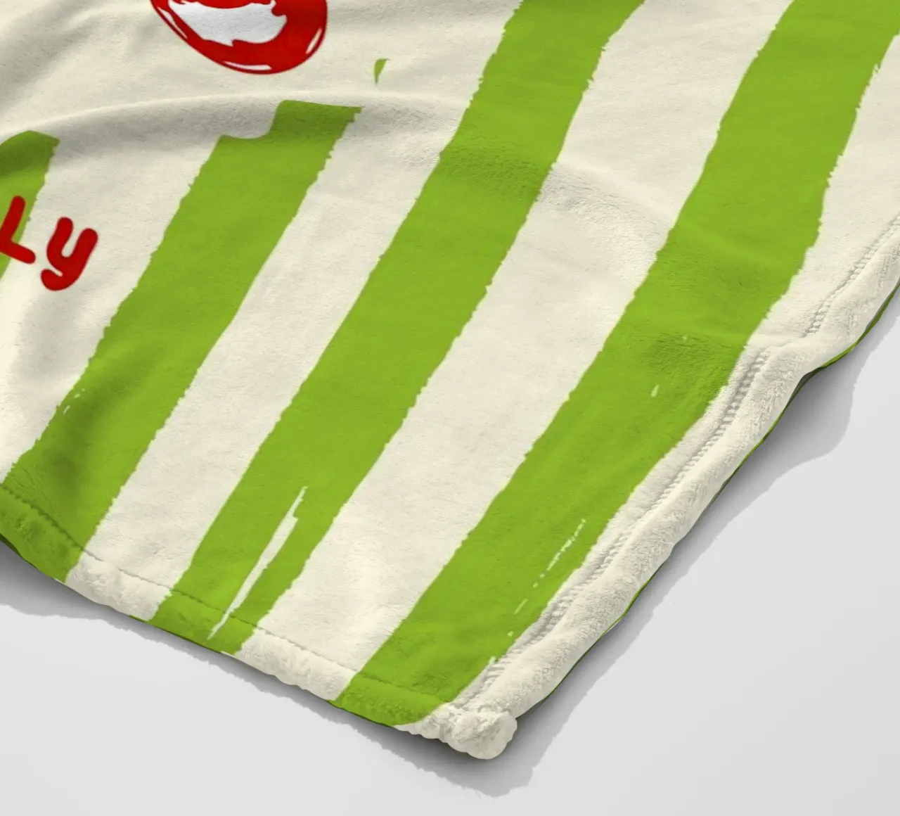 Pomodori verdi a strisce retrò coperta in pile da EDMPROJECT