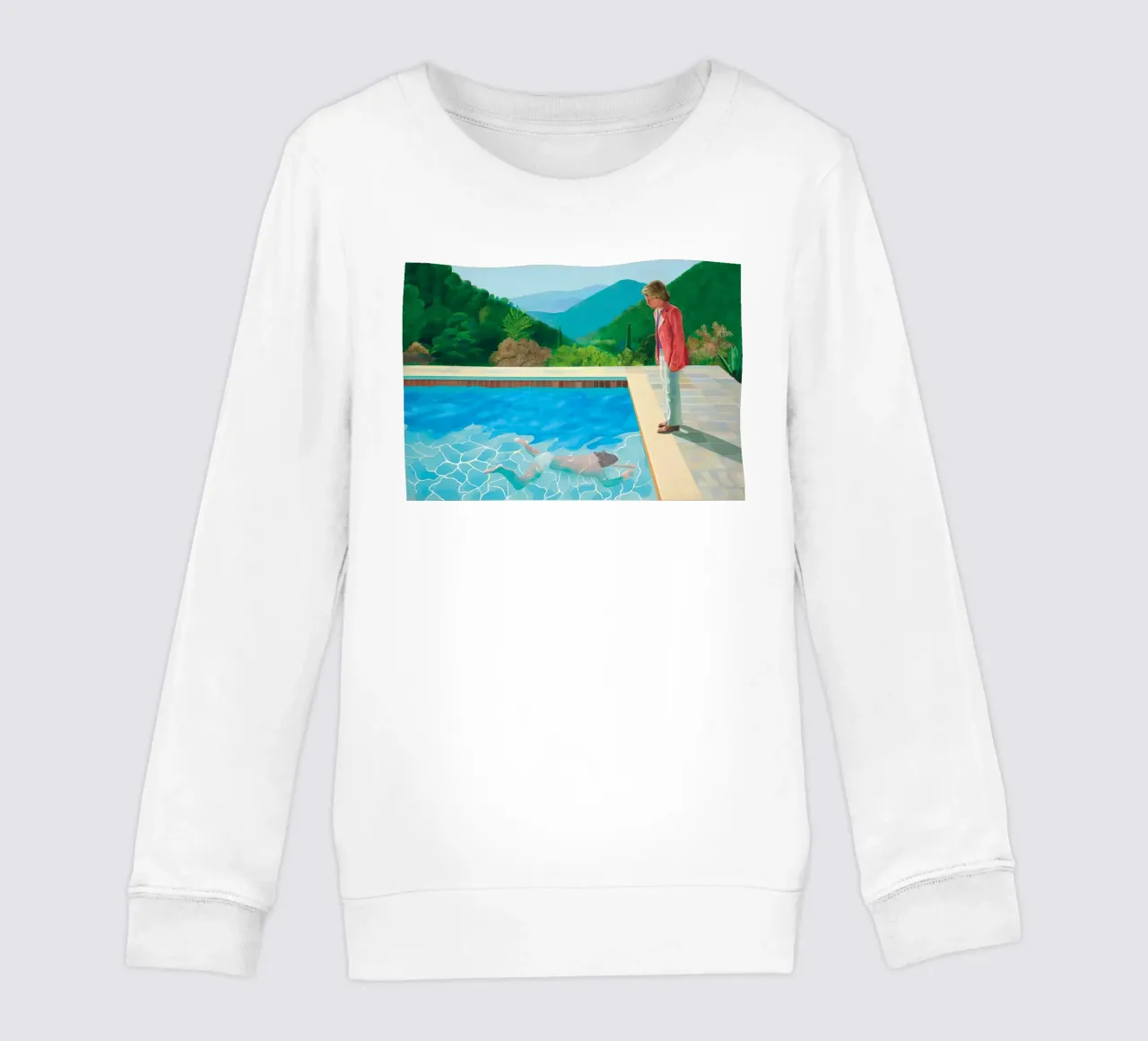 piscina con due figure felpa bambino da martina