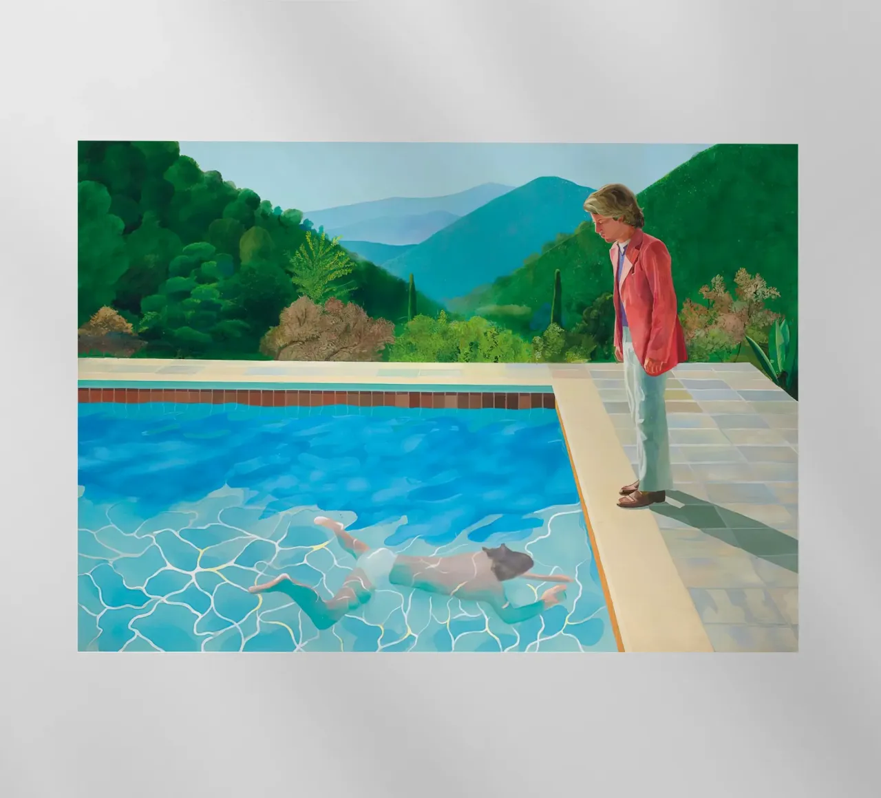 piscina con due figure pellicola backlit da martina