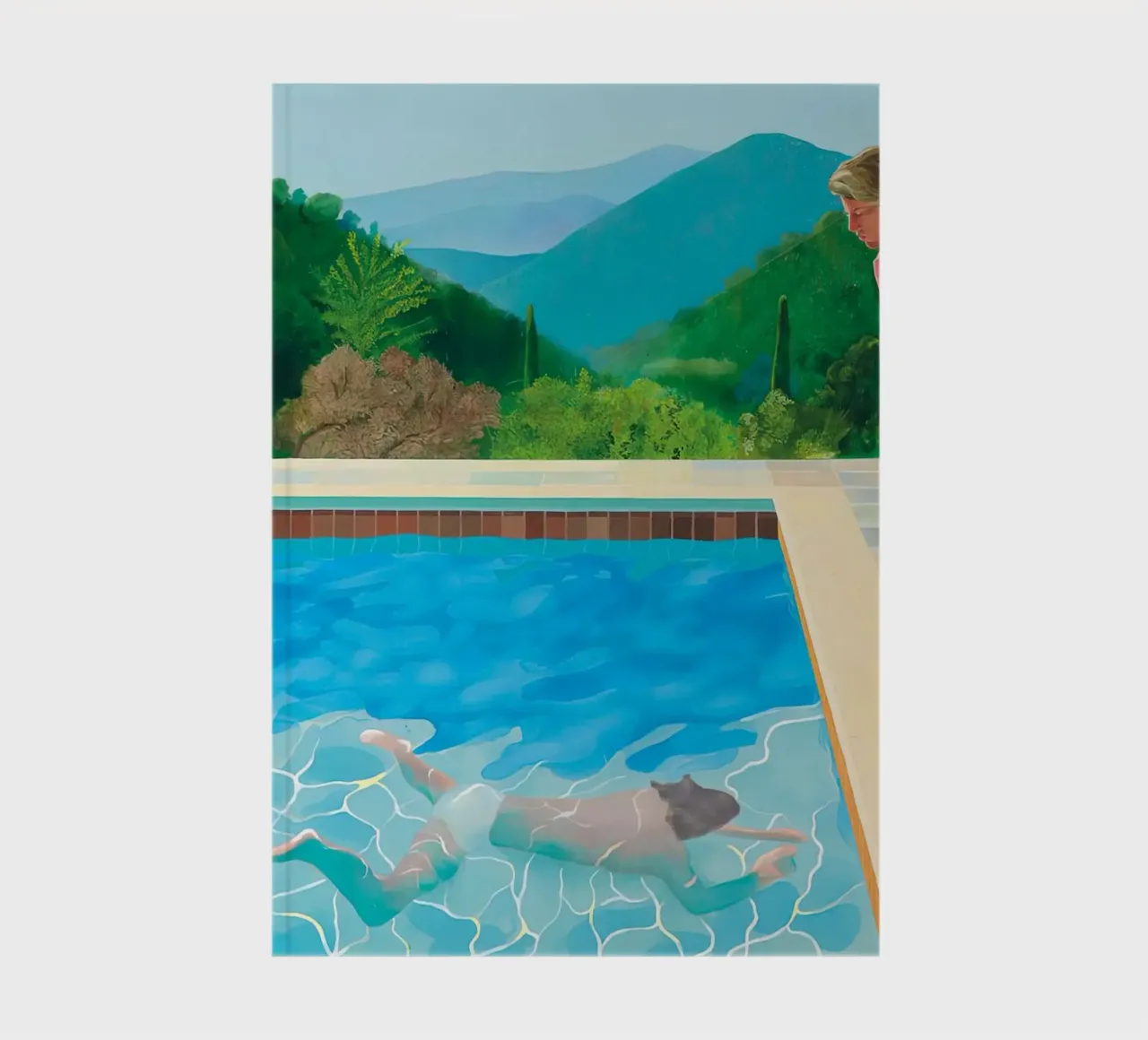 pool with two figures notebook by martina