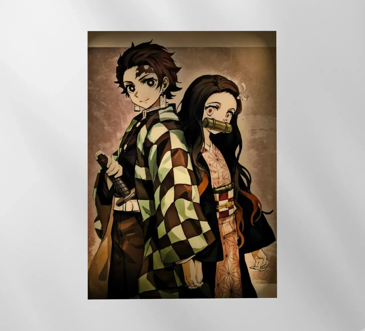 Demon Slayer - Tanjiro Kamado - Nezuko backlit film by Lembayung art