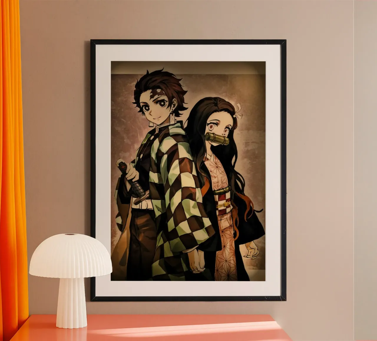Demon Slayer - Tanjiro Kamado - Nezuko poster by Lembayung art
