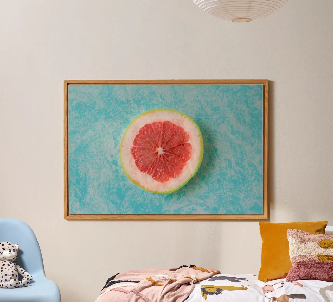 Agrumi rosa pop alluminio dibond da StillVibe Home