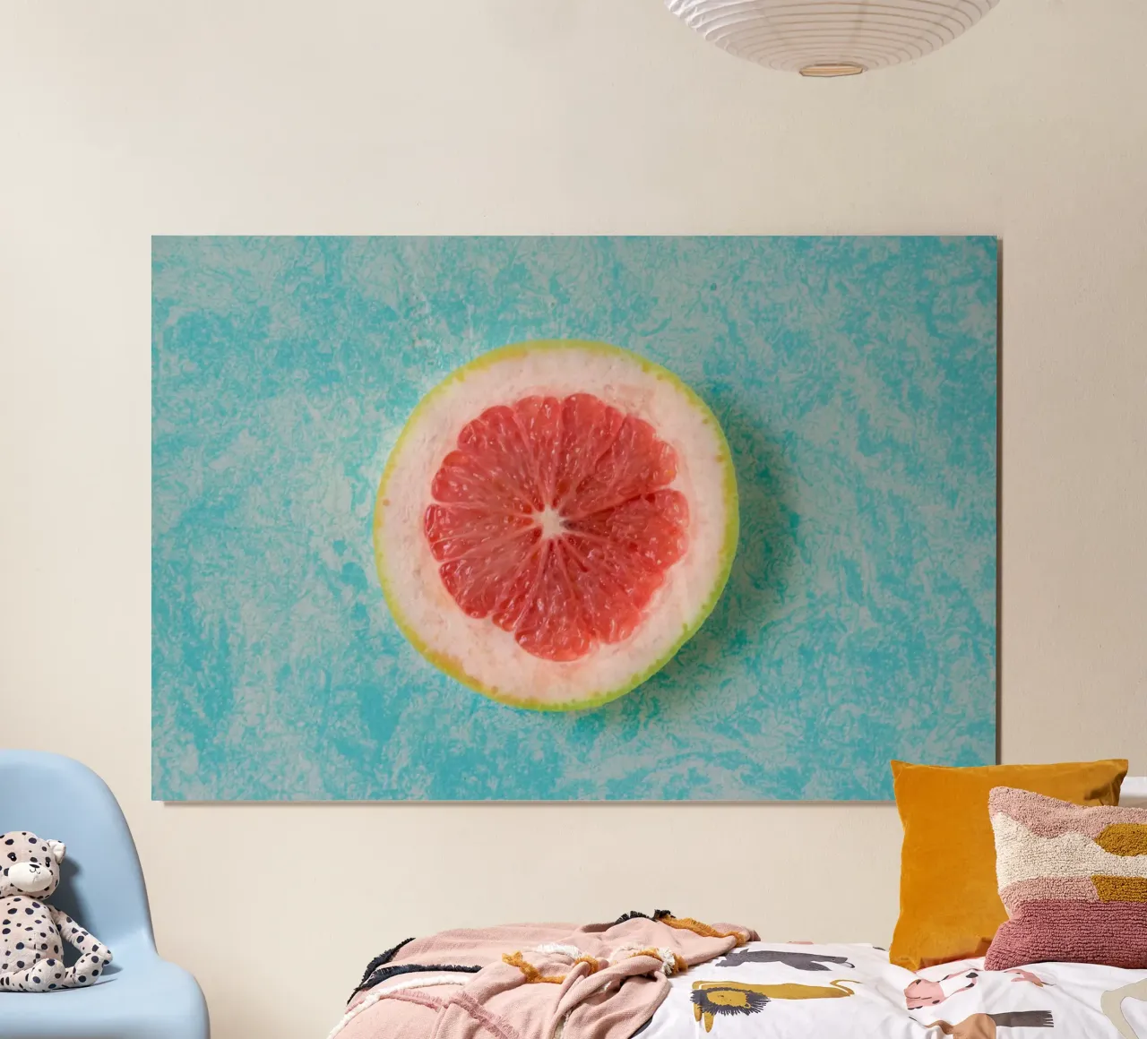 Rosa Zitrus-Pop Hahnemühle von StillVibe Home
