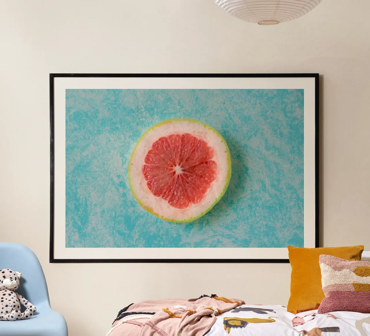 Rosa Zitrus-Pop Hahnemühle von StillVibe Home