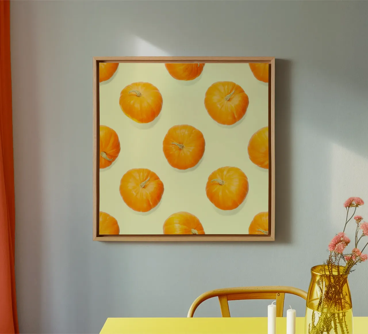 Modello di zucca tela con Cornice a cassetta da StillVibe Home