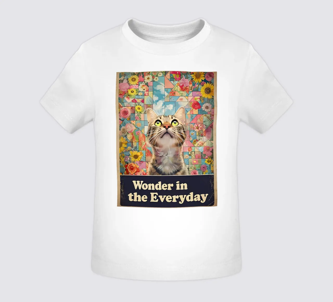 Wonder in the Everyday Cat Art baby t-shirt by 🥝 KIWI STORE