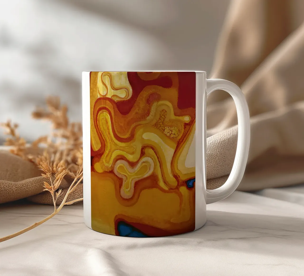 Die Form der Orange, 1923 Keramik Tasse von martina