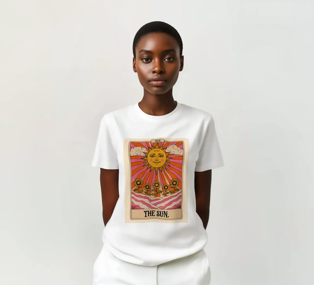 The Sun Tarot Card Illustration t-shirt by 🥝 KIWI STORE