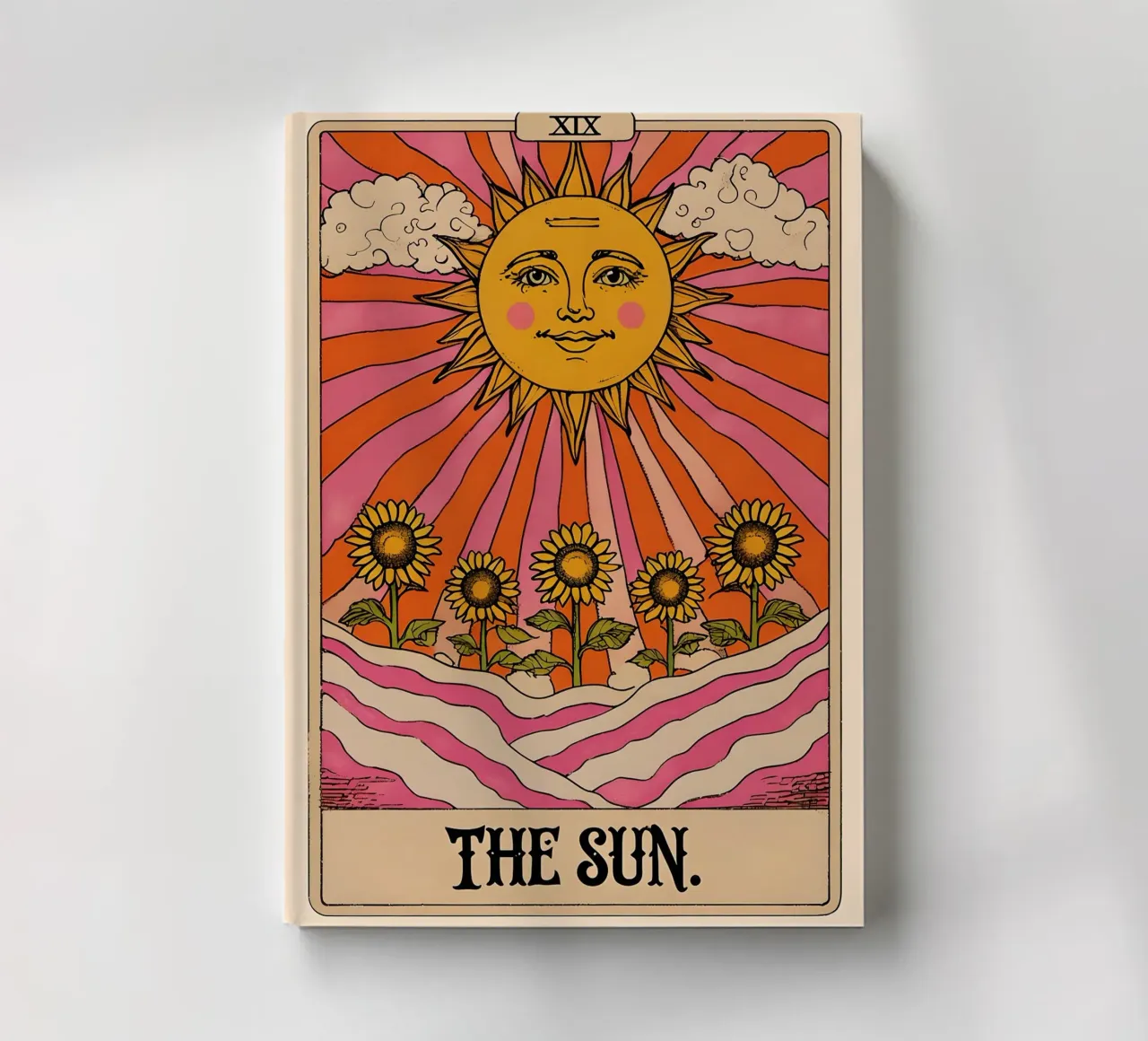 The Sun Tarot Card Illustration notebook by 🥝 KIWI STORE
