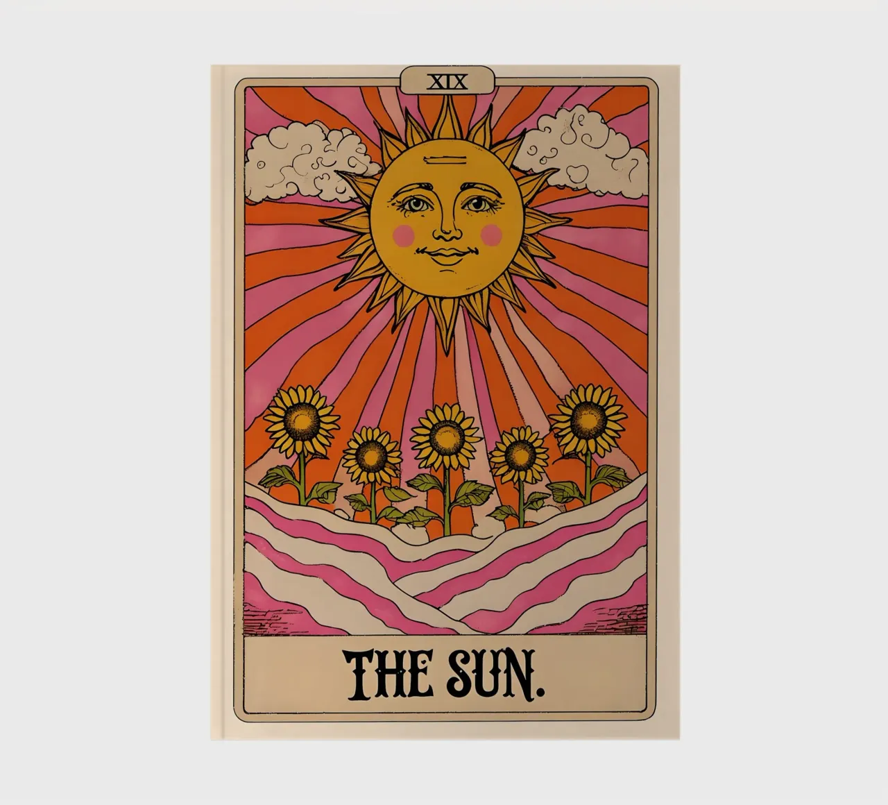 The Sun Tarot Card Illustration notebook by 🥝 KIWI STORE