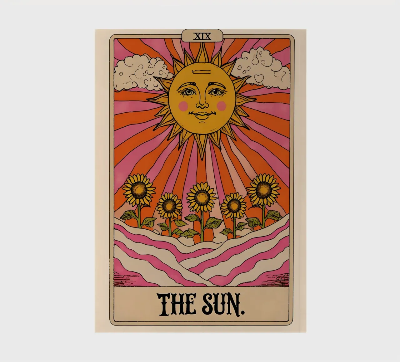 The Sun Tarot Card Illustration notebook by 🥝 KIWI STORE