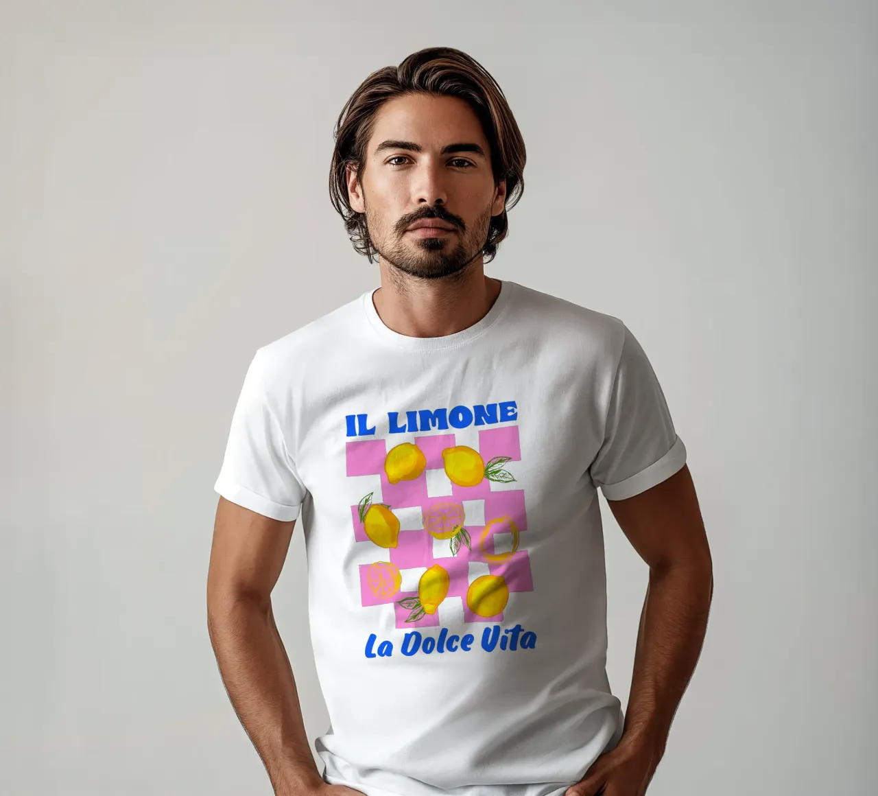 Das La Dolce Vita Zitrone Retro T-Shirt von EDMPROJECT