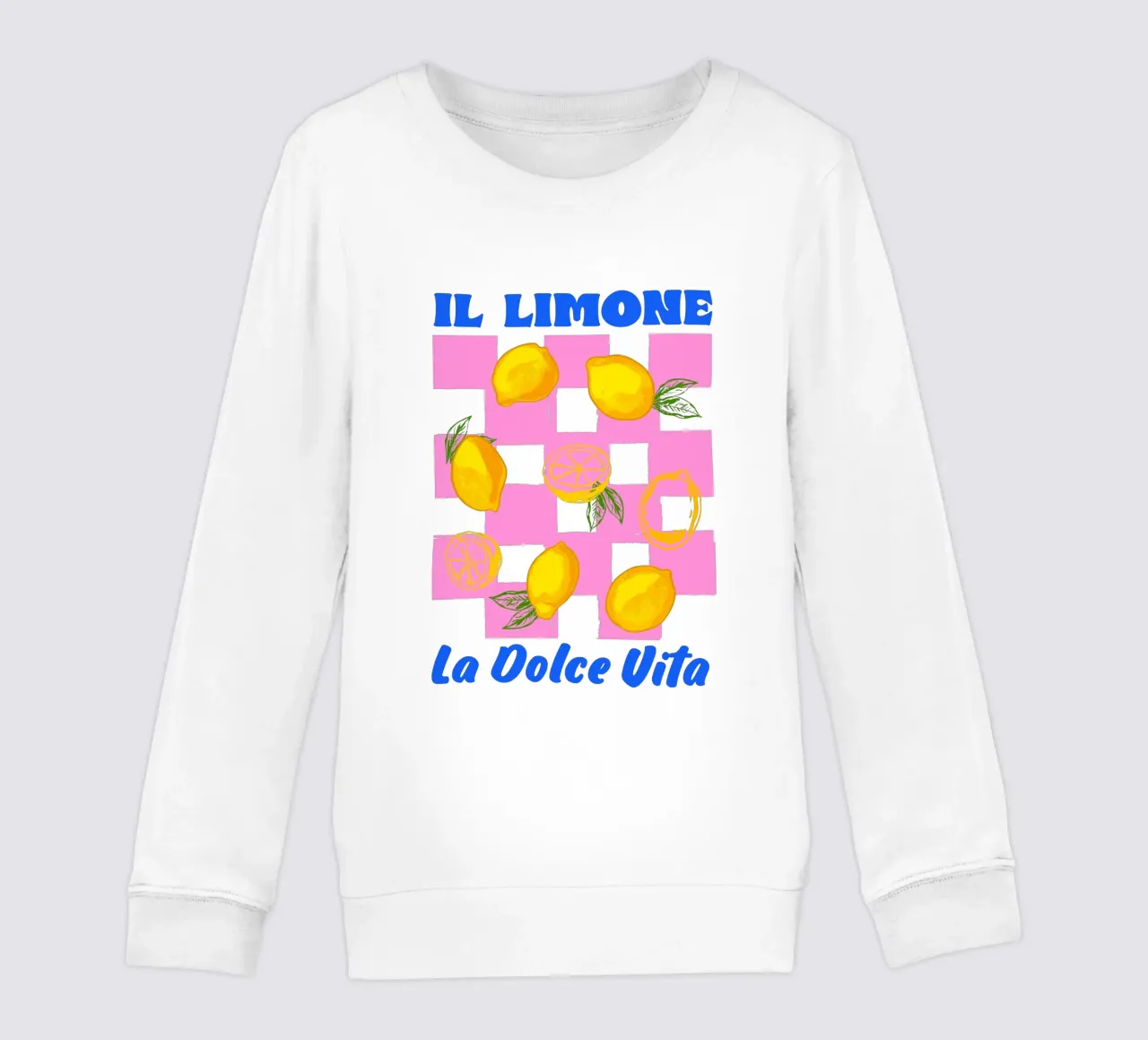 Das La Dolce Vita Zitrone Retro Kinder Sweatshirt von EDMPROJECT