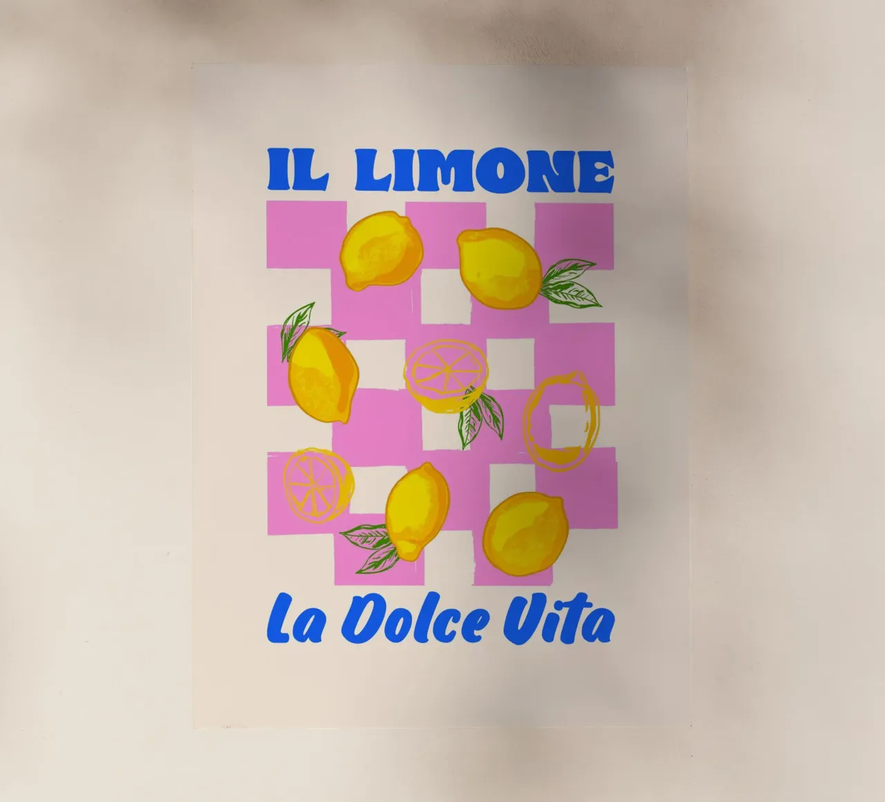 Das La Dolce Vita Zitrone Retro Backlit Folie von EDMPROJECT