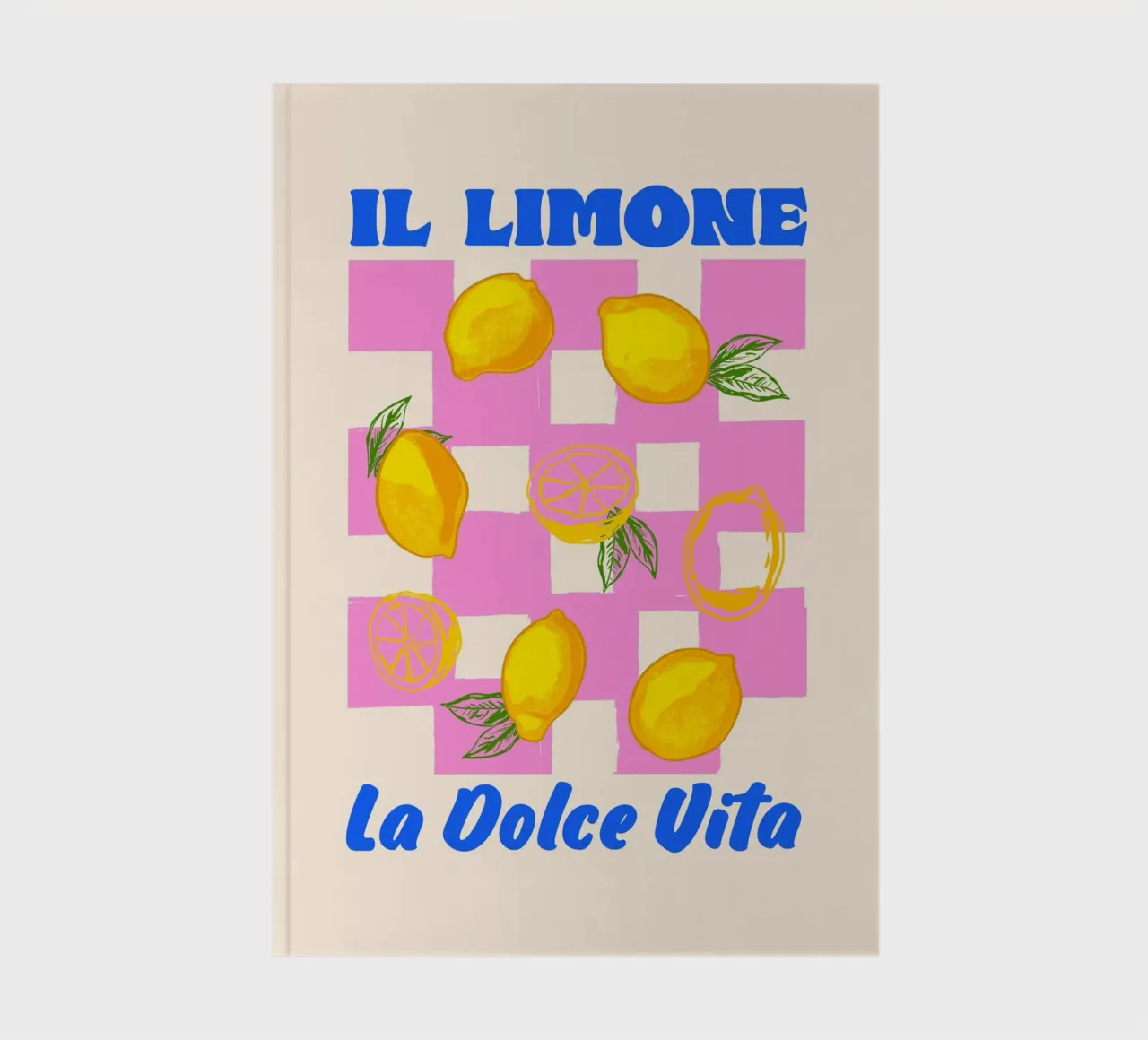 Das La Dolce Vita Zitrone Retro Notizbuch von EDMPROJECT