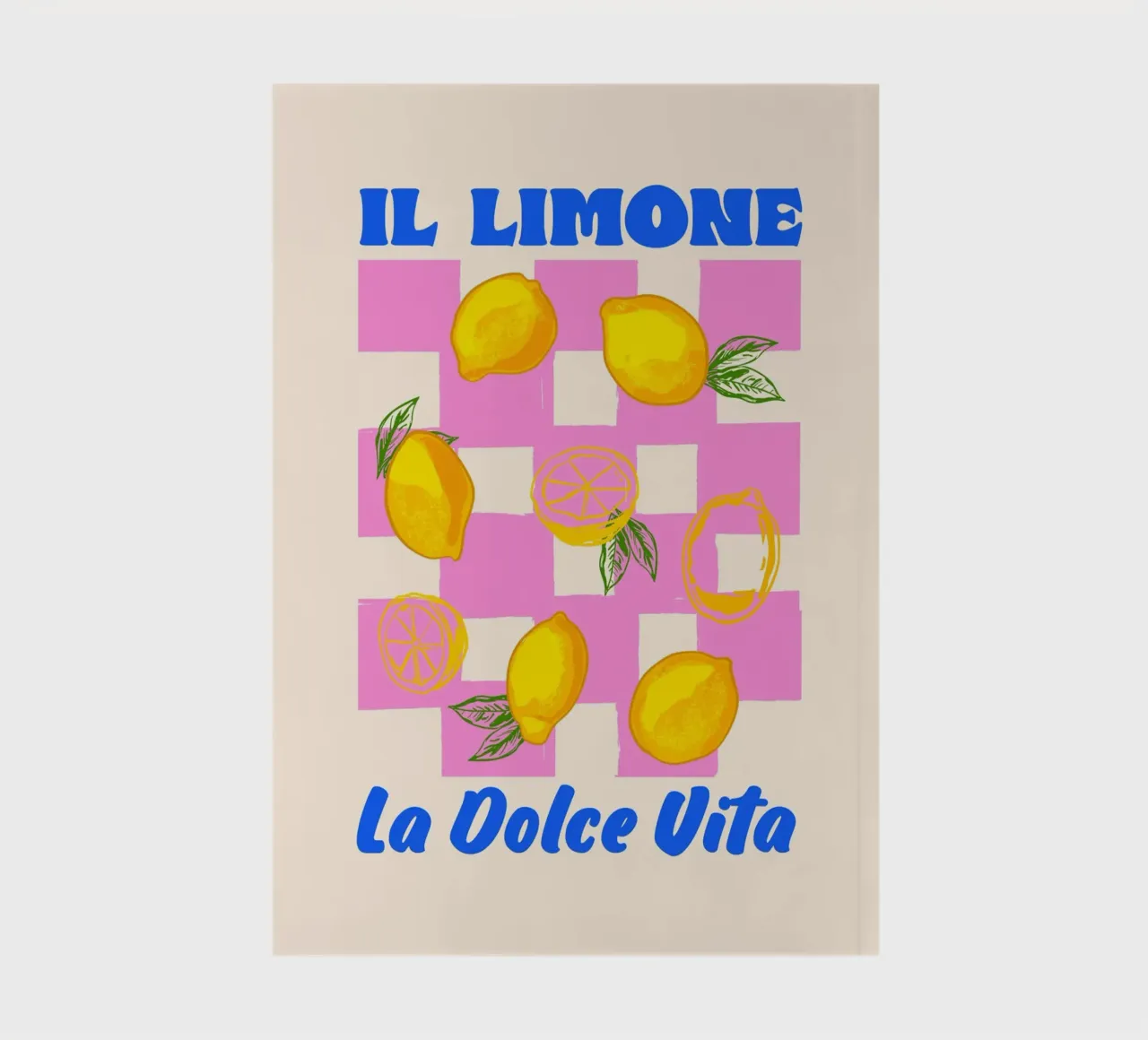 Das La Dolce Vita Zitrone Retro Notizbuch von EDMPROJECT