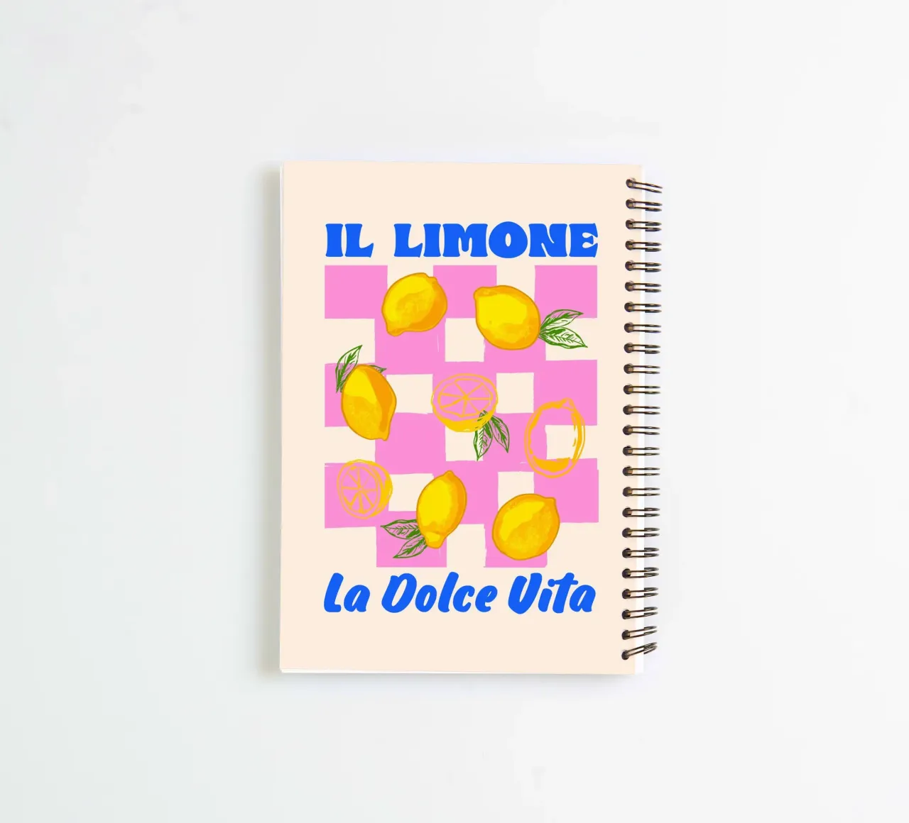 Das La Dolce Vita Zitrone Retro Ringbuch von EDMPROJECT