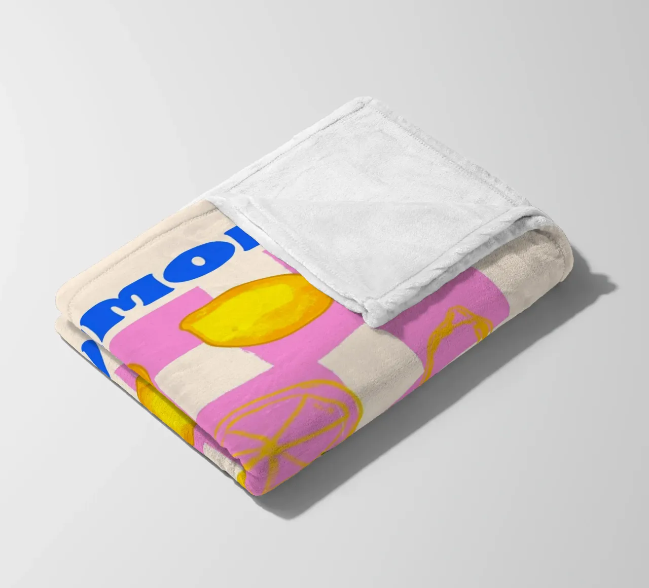 Das La Dolce Vita Zitrone Retro Fleecedecke von EDMPROJECT