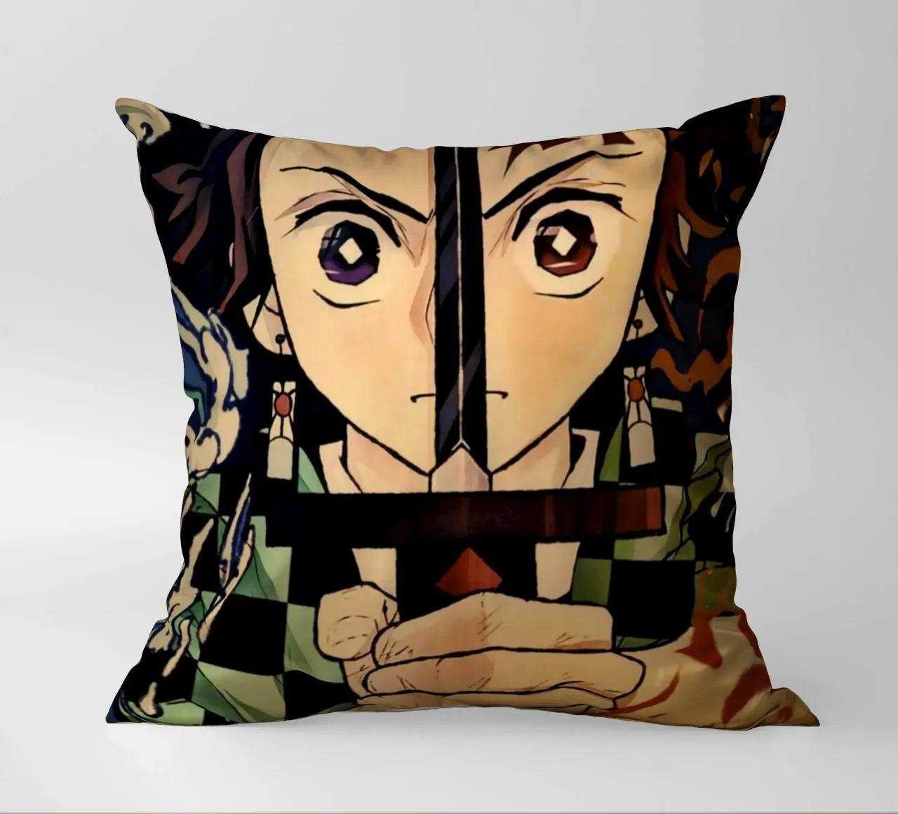Demon Slayer decorative cushion by Lembayung art