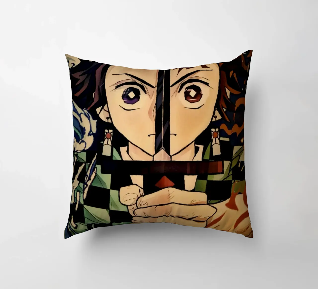 Demon Slayer decorative cushion by Lembayung art