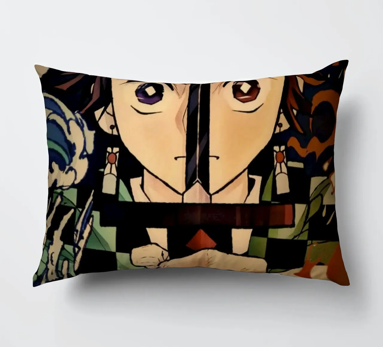 Demon Slayer decorative cushion by Lembayung art