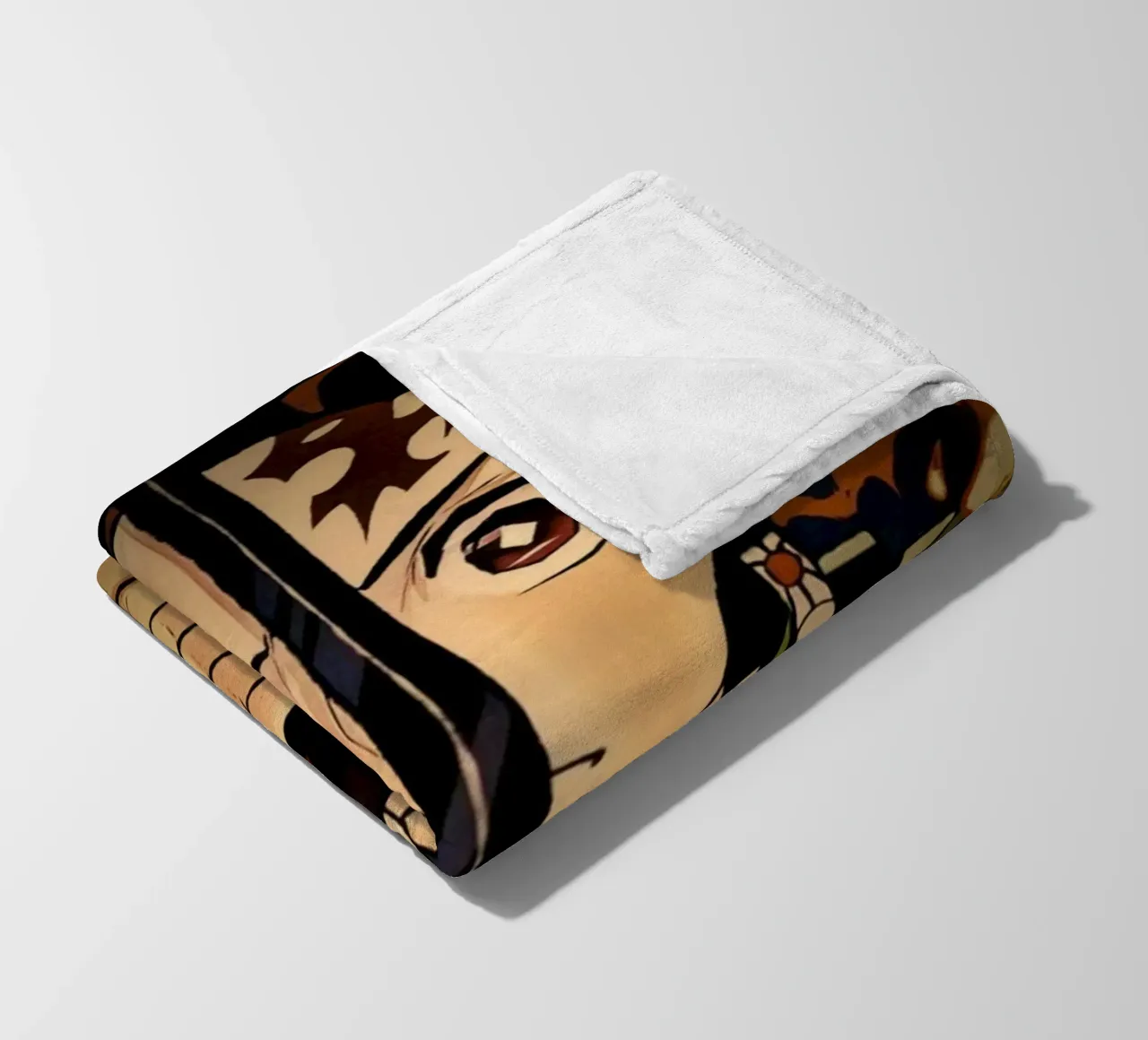Demon Slayer fleece blanket by Lembayung art