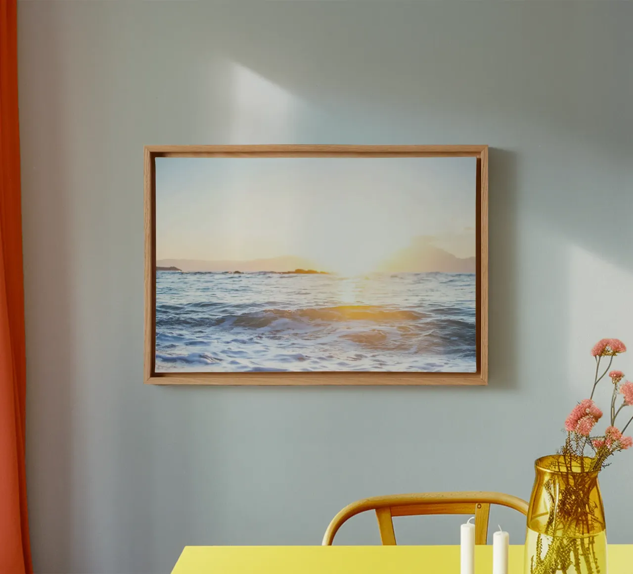 Orizzonte d'oro tela con Cornice a cassetta da StillVibe Home