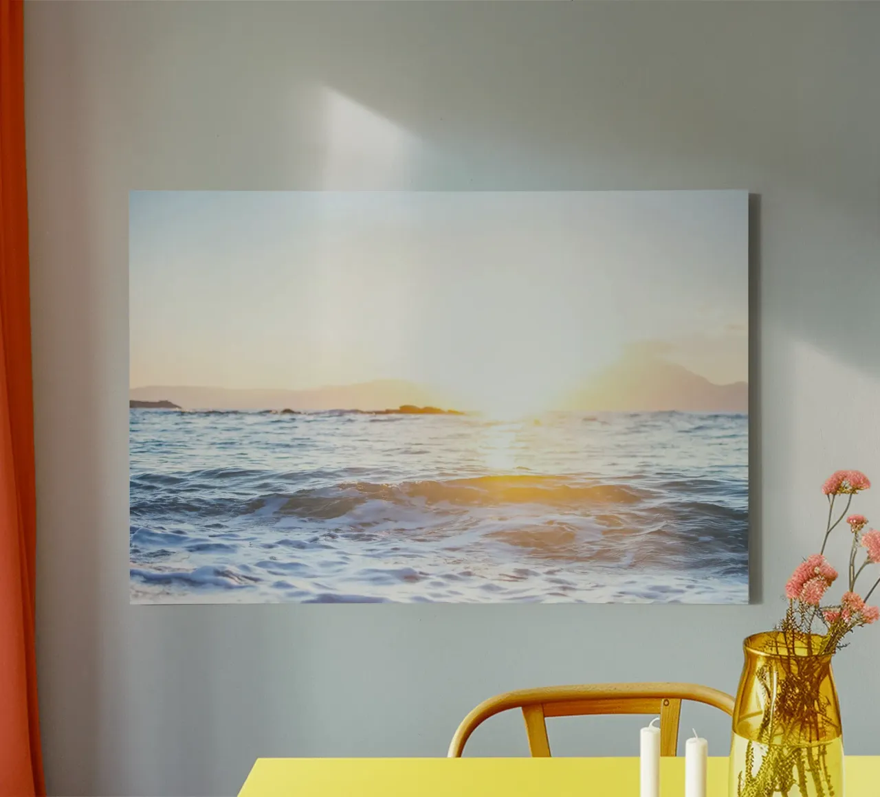 Orizzonte d'oro tela con Cornice a cassetta da StillVibe Home