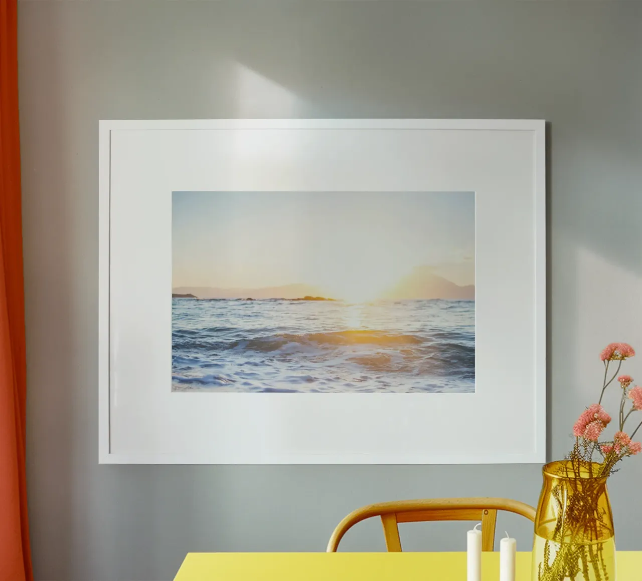Orizzonte d'oro poster da StillVibe Home