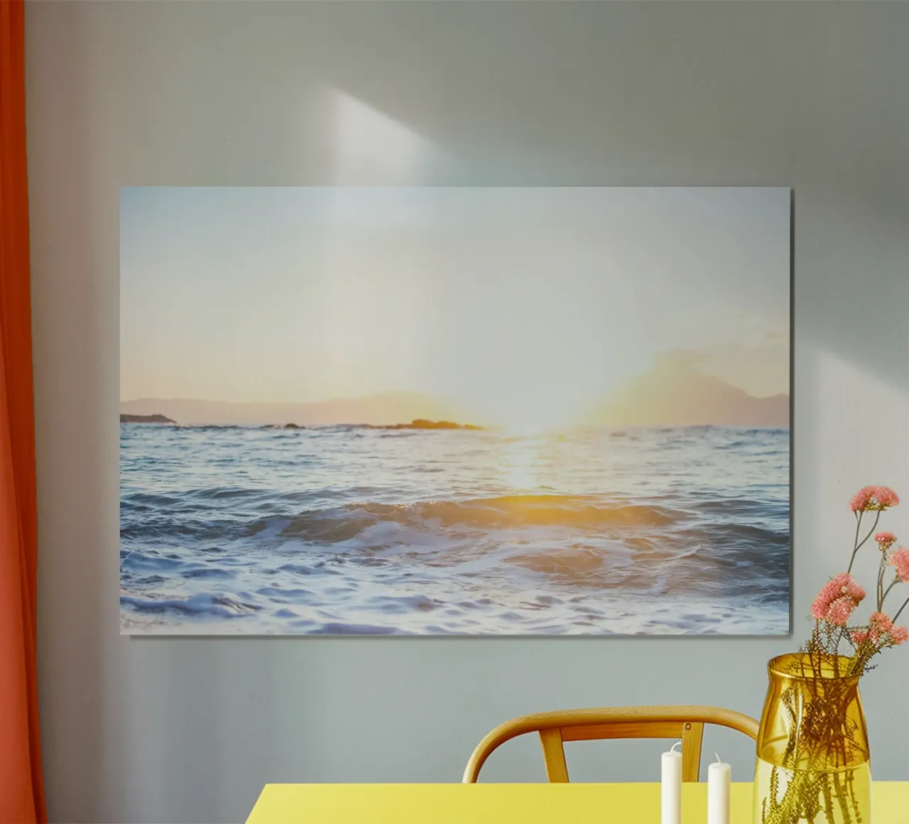 Orizzonte d'oro poster da StillVibe Home