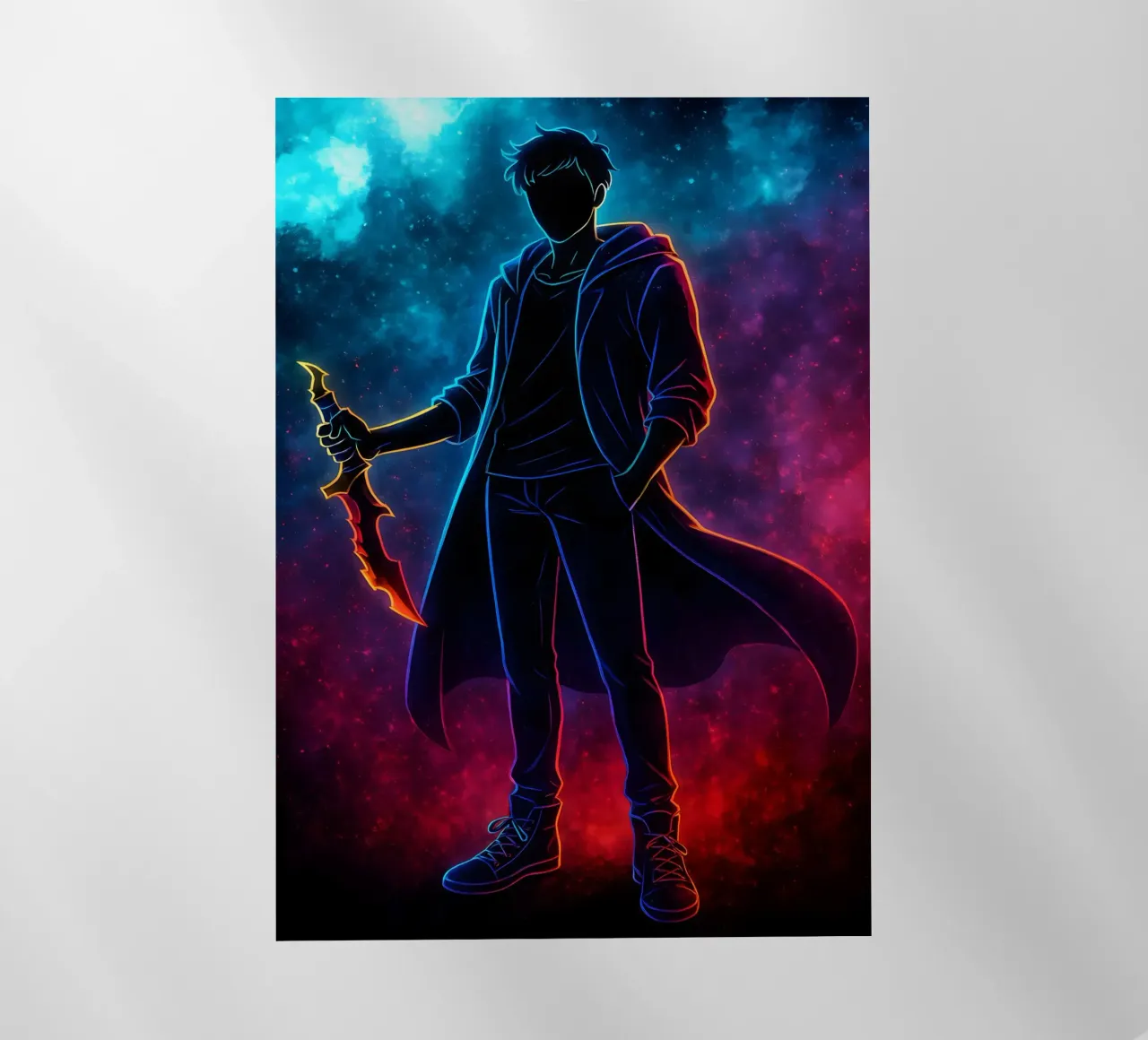 Soul Of Solo Leveling Sung Jin Woo pellicola backlit da DGSoulheroes