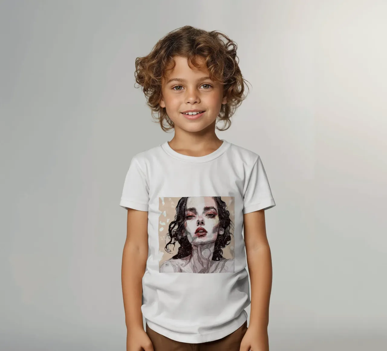 n u d e kinder t-shirt van Giulio Iurissevich