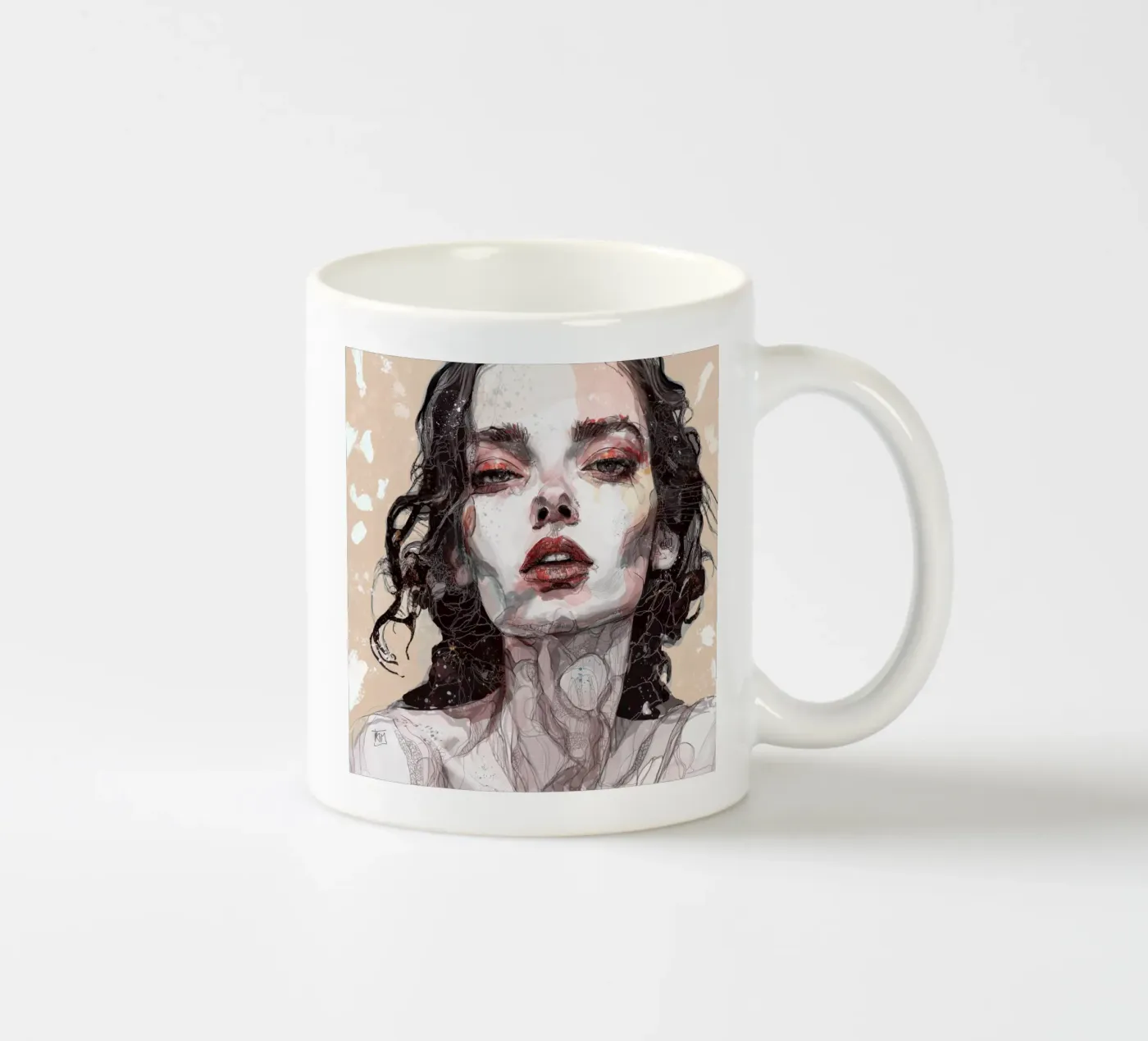 n u d e ceramic mug by Giulio Iurissevich
