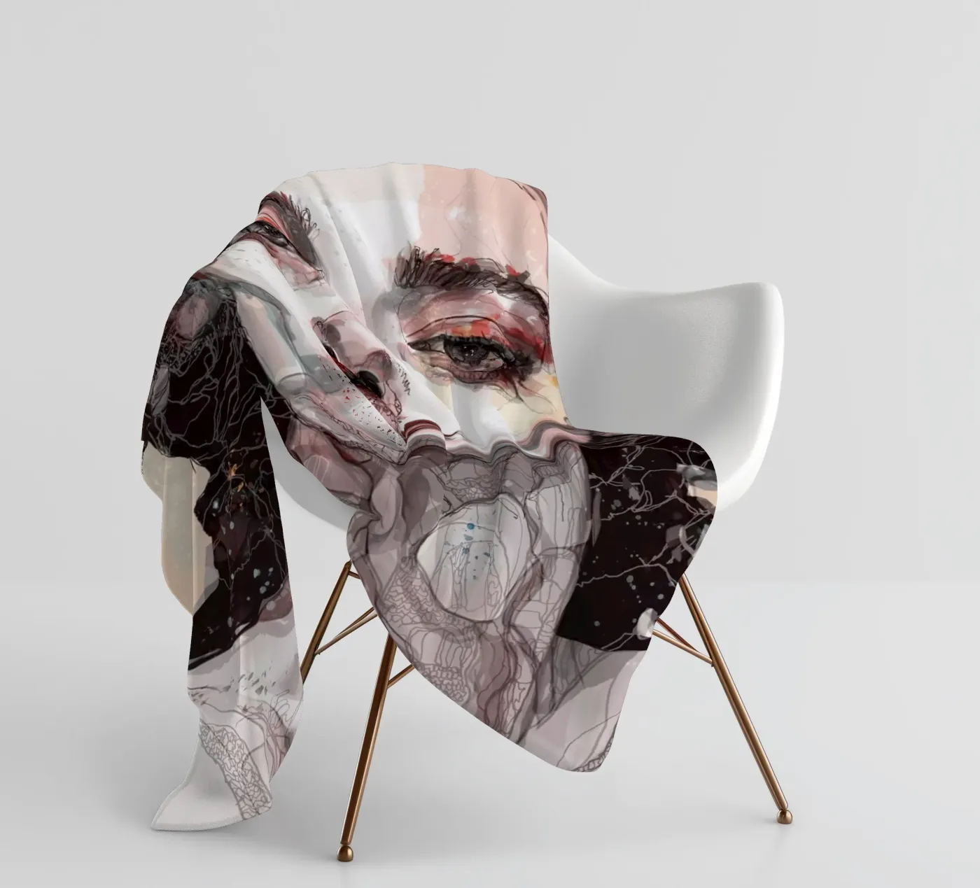 n u d e plaid polaire de Giulio Iurissevich