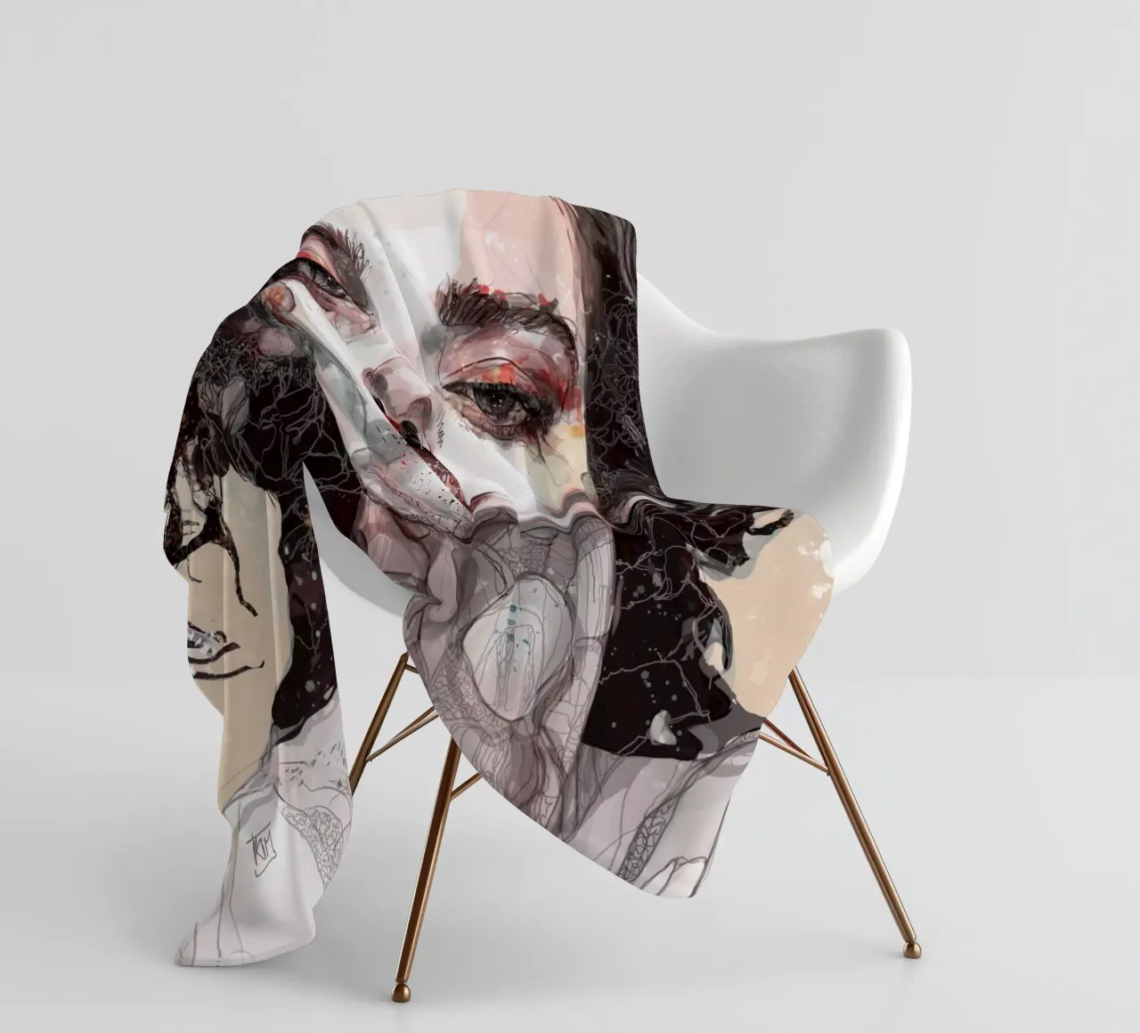 n u d e Fleecedecke von Giulio Iurissevich