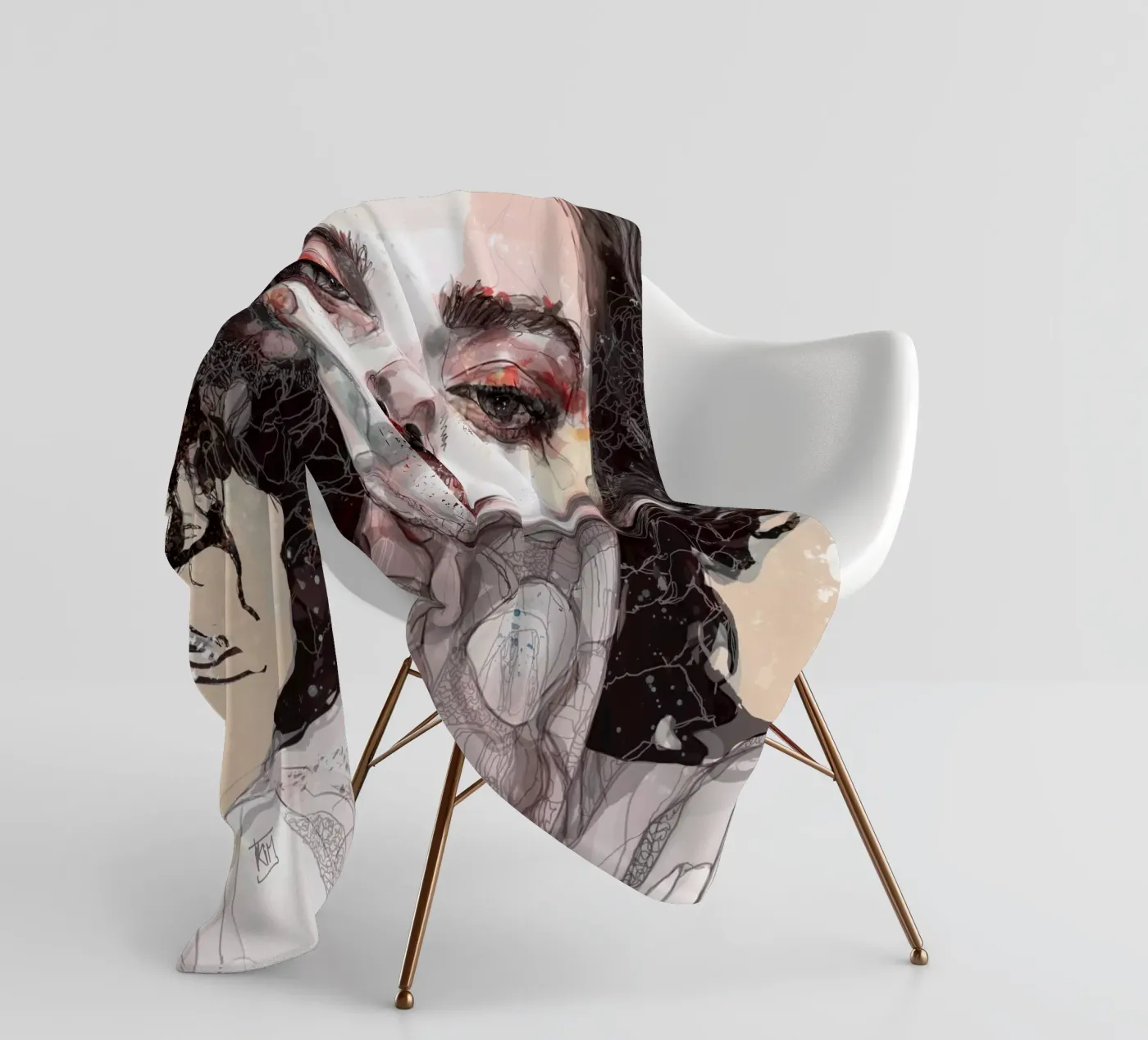 n u d e plaid polaire de Giulio Iurissevich