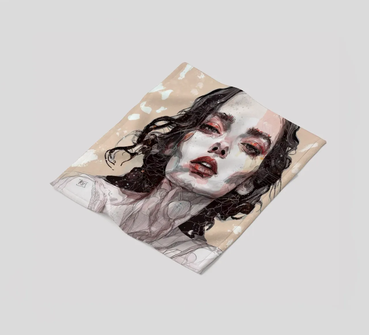 n u d e Fleecedecke von Giulio Iurissevich