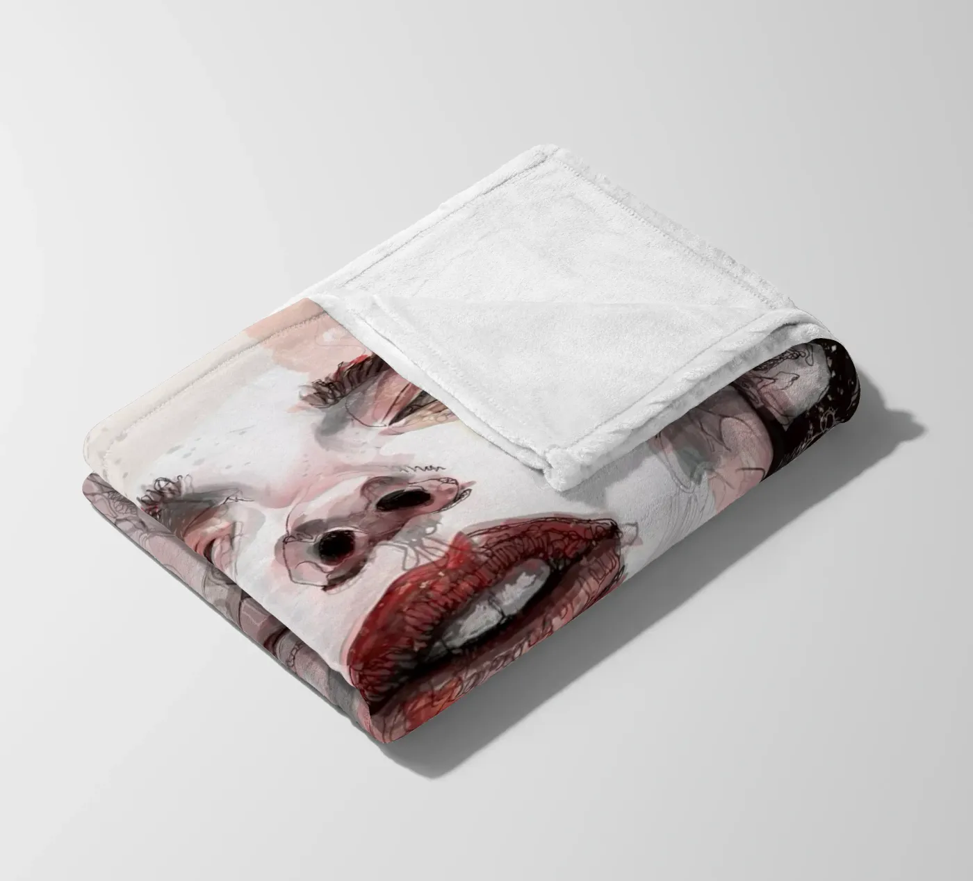 n u d e plaid polaire de Giulio Iurissevich