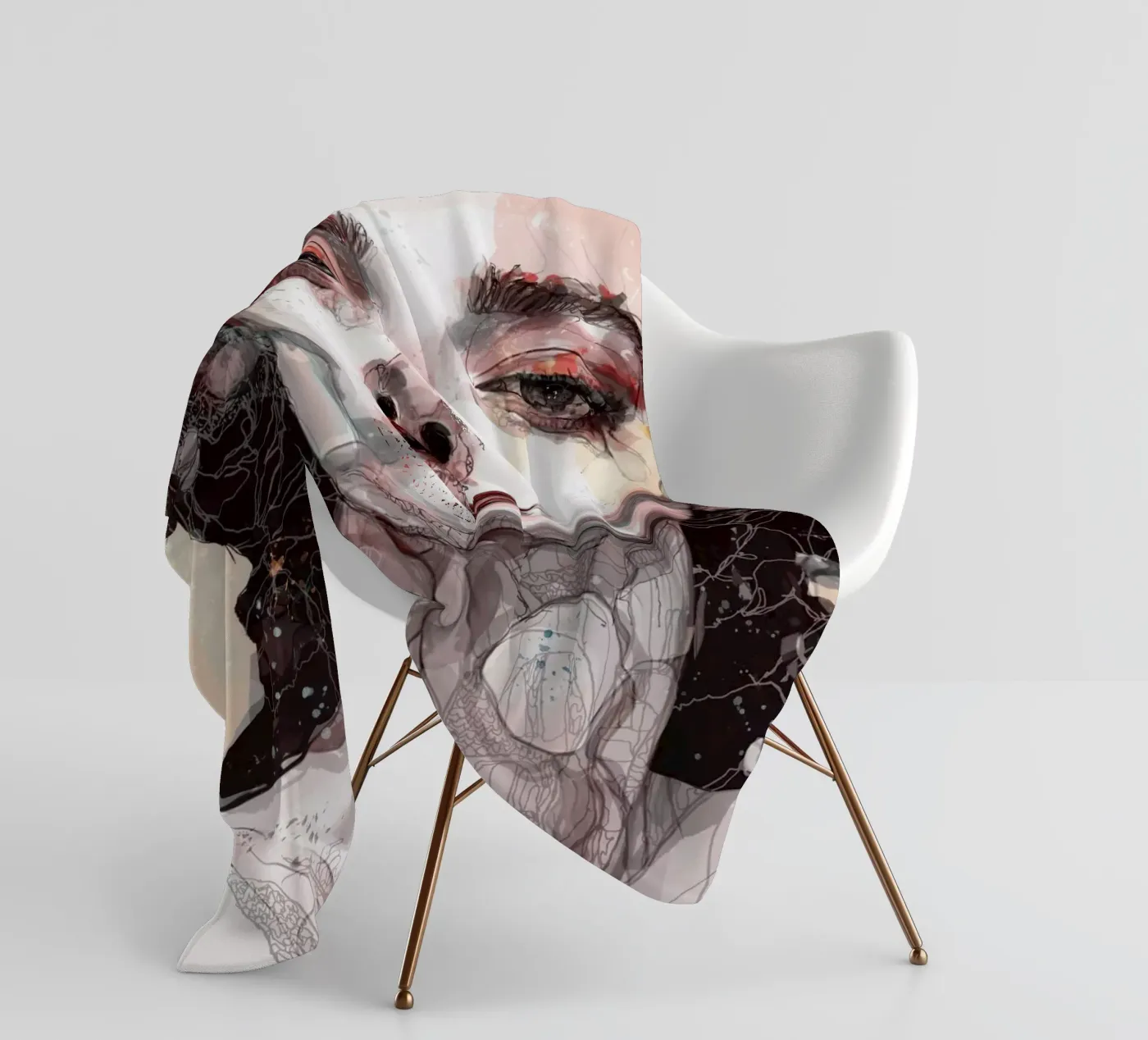 n u d e plaid polaire de Giulio Iurissevich