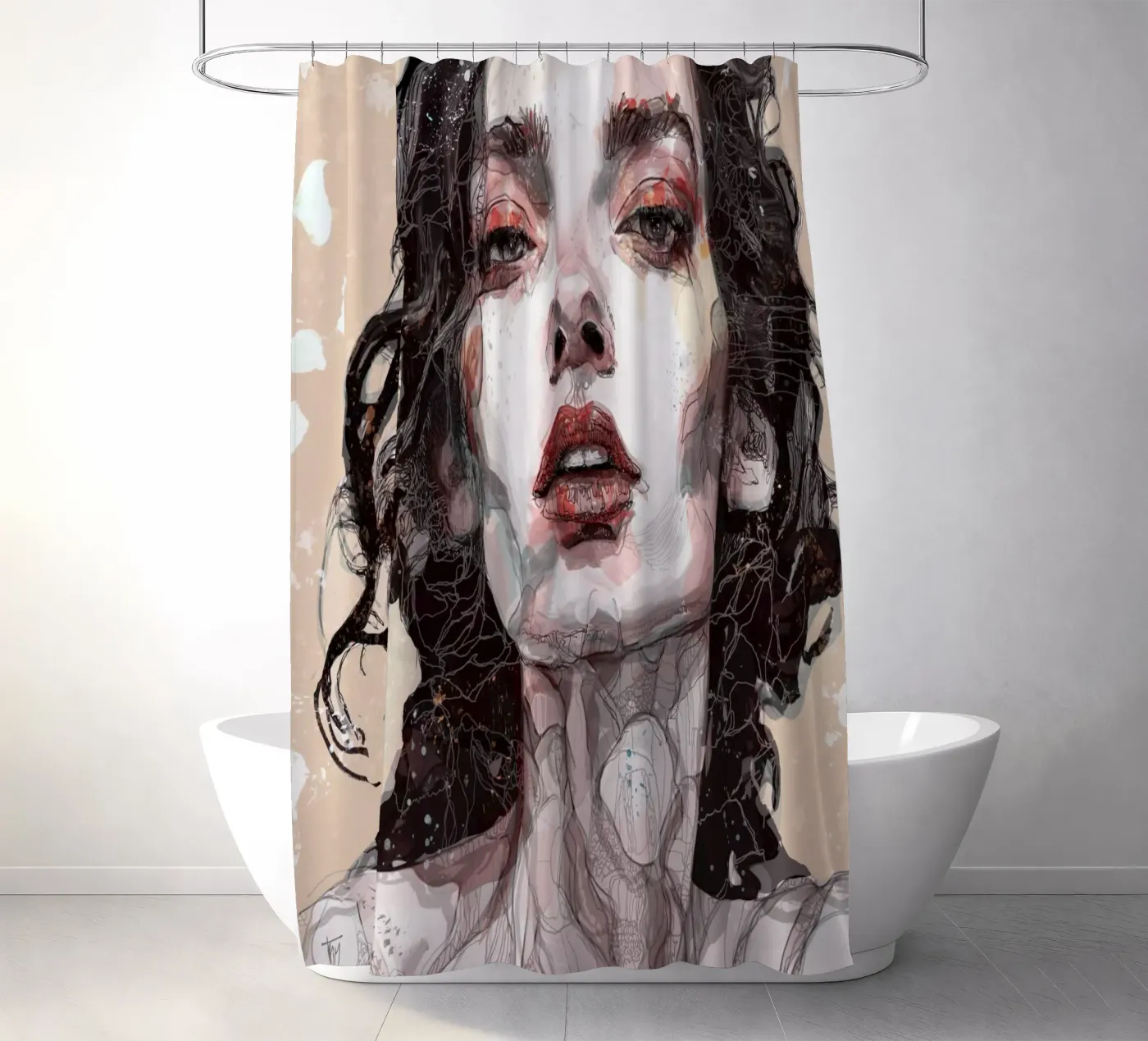 n u d e douchegordijn van Giulio Iurissevich