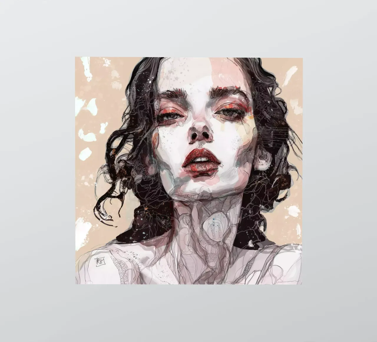 n u d e sticker van Giulio Iurissevich