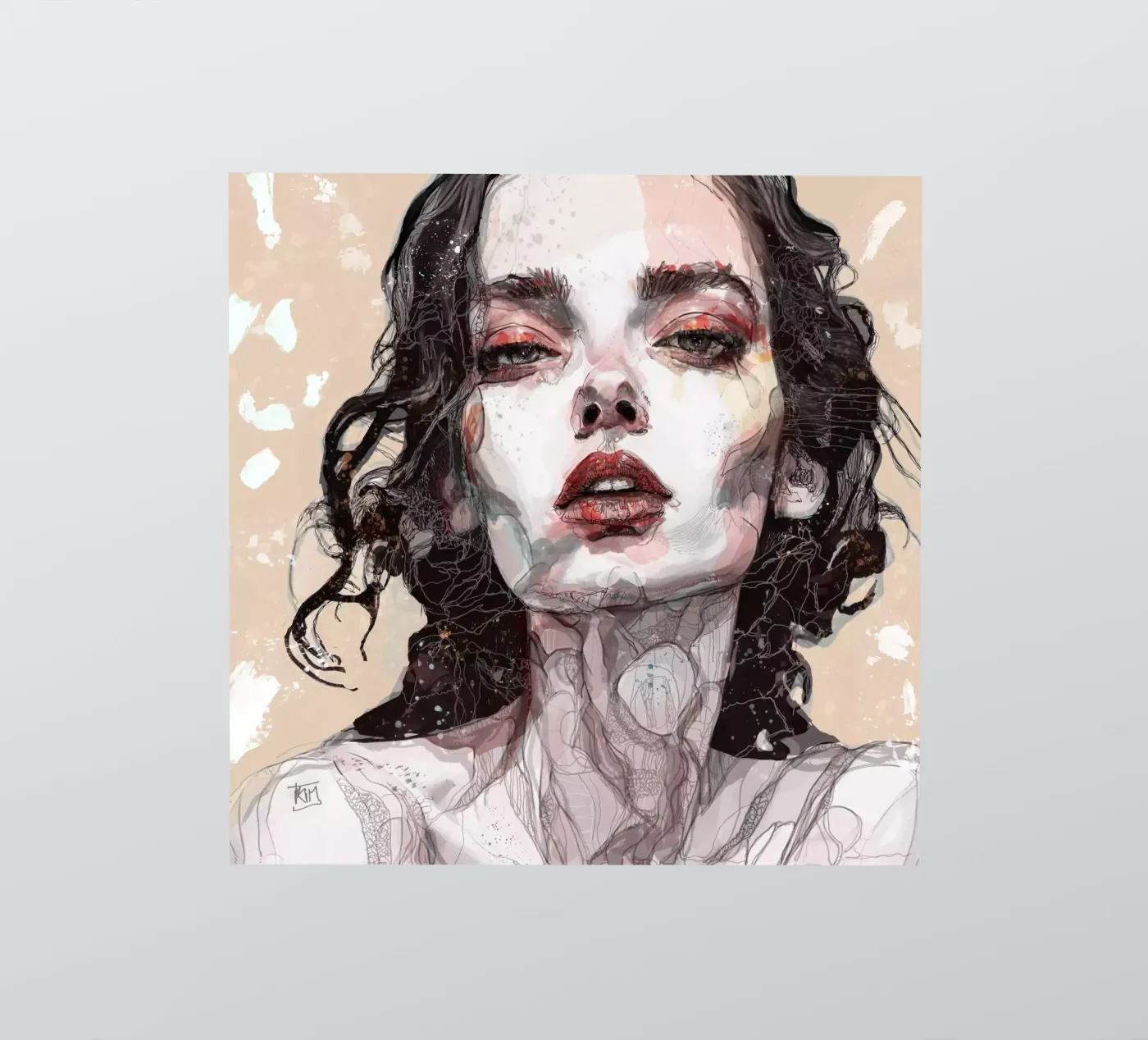 n u d e sticker van Giulio Iurissevich