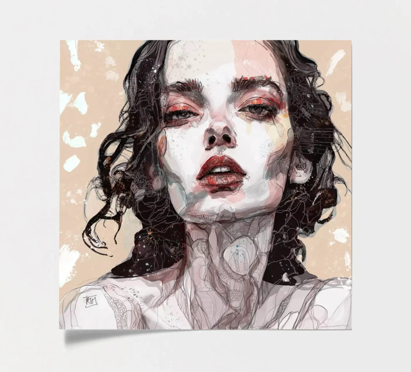 n u d e stickervel van Giulio Iurissevich
