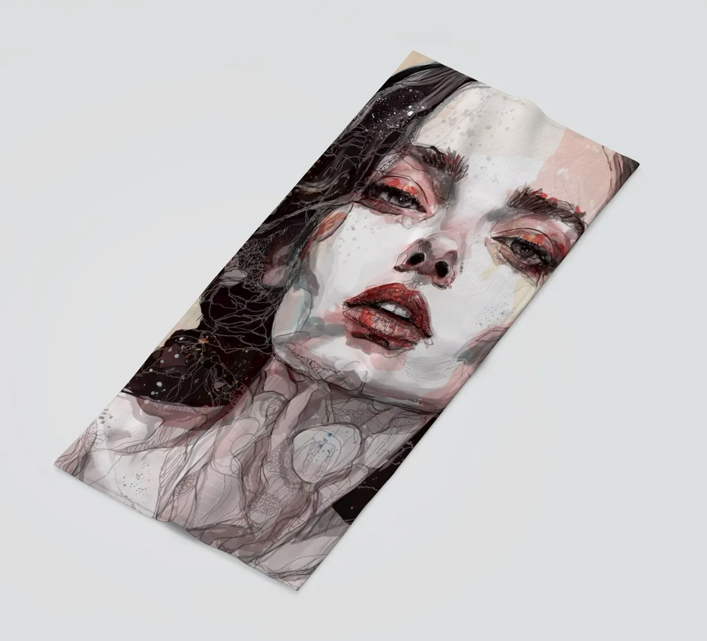 n u d e beach towel by Giulio Iurissevich