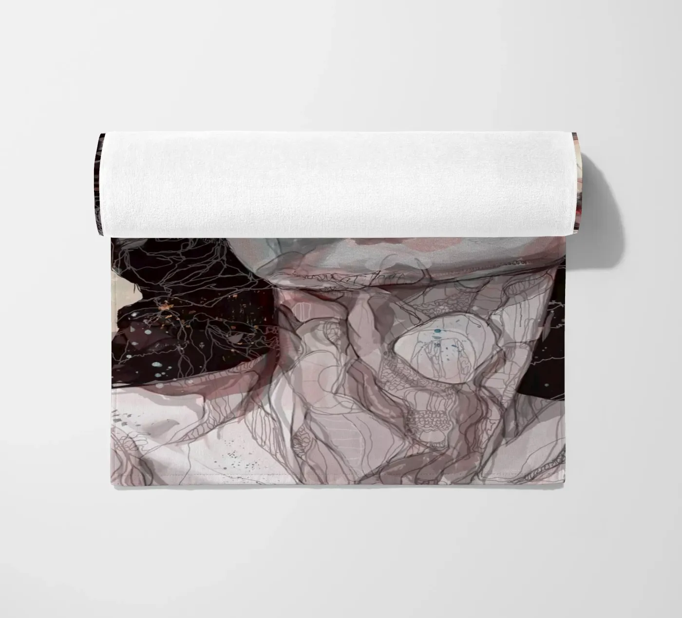 n u d e beach towel by Giulio Iurissevich