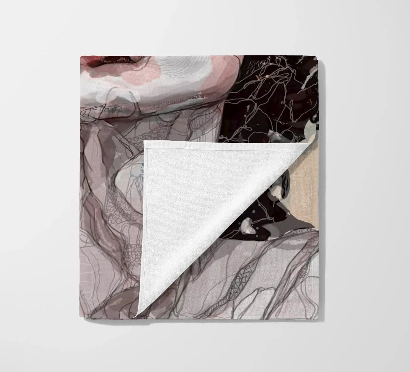 n u d e beach towel by Giulio Iurissevich