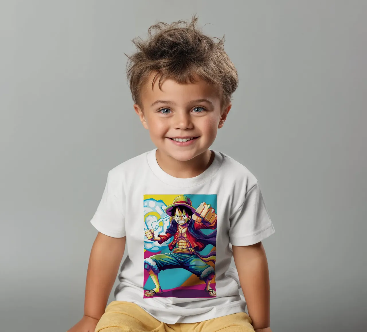 Monkey D Luffy - One Piece art (5) t-shirt bambini da Hantamrata